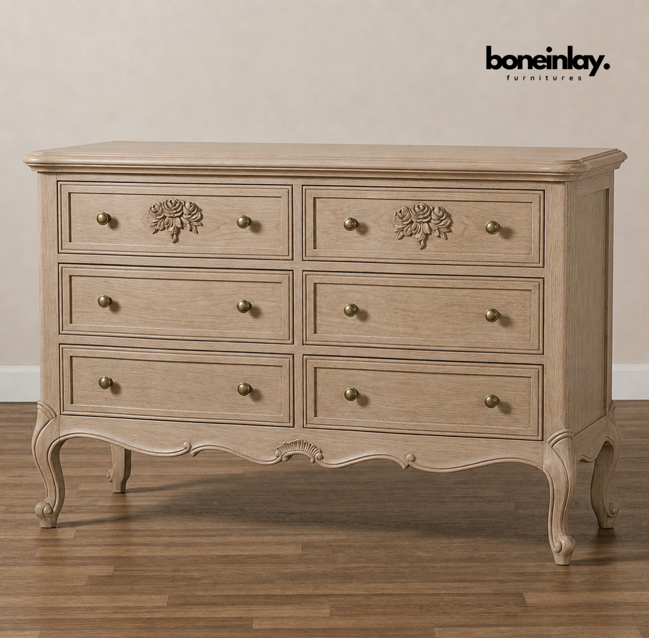 Bohemian French carved Dresser