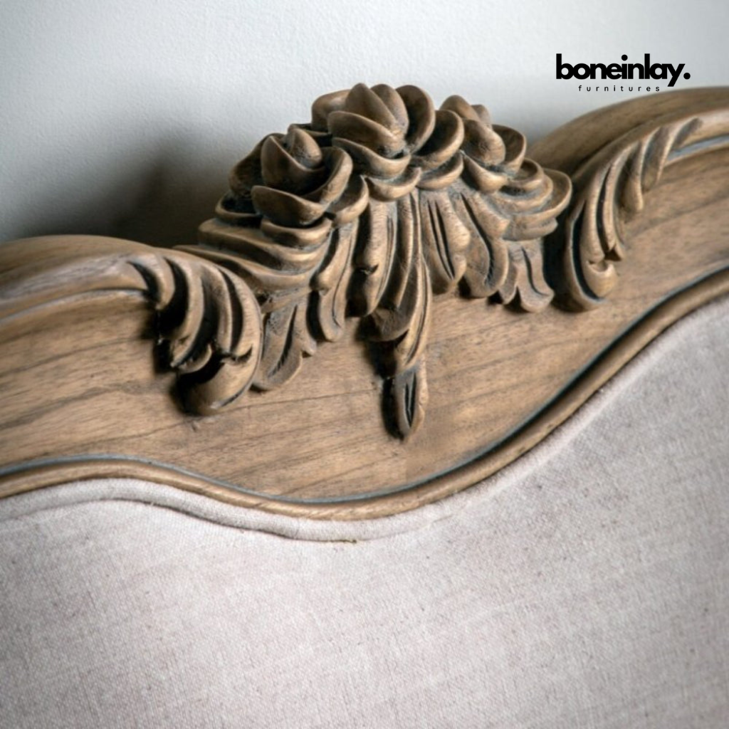 Bohemian carved headboard 