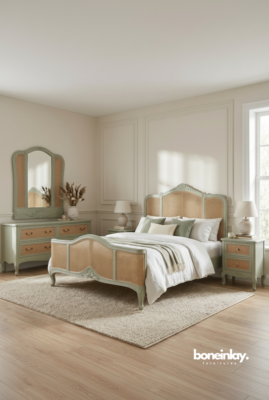 Sage Green French Style Bedroom Set