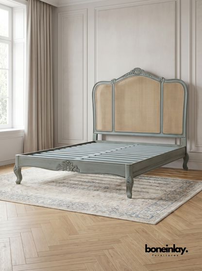 French Cane bed 