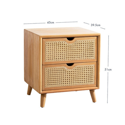 Two Drawer Bedside Table 