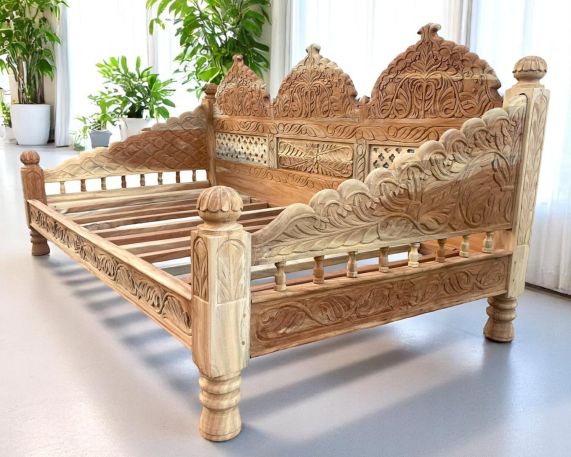 Hand carved Daybed 