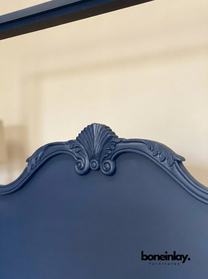 Blue Canopy 6 Pieces Bedroom Set - Two Tone Bedroom Set