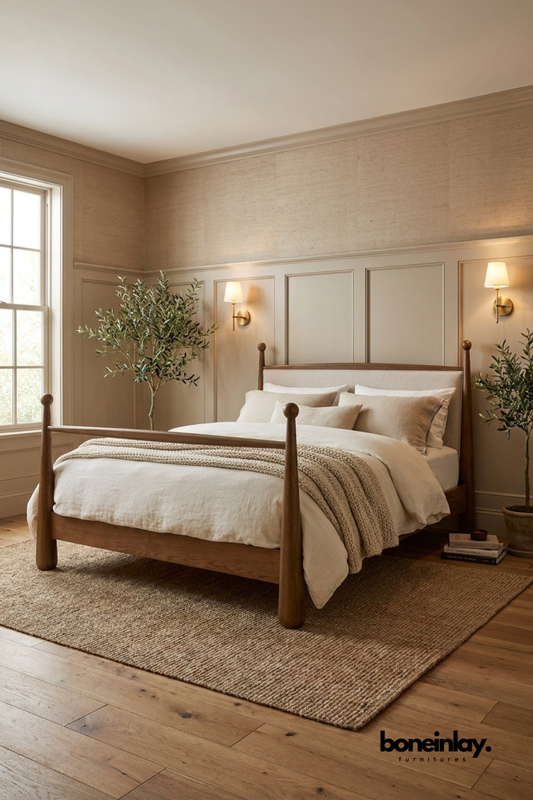 Bohemian Style Four Poster Bed