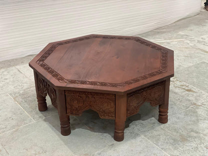 Natural Peacock  Design Coffee table