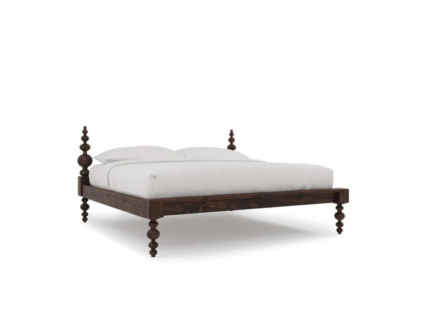 Solid Wood Two Poster Platform Bed