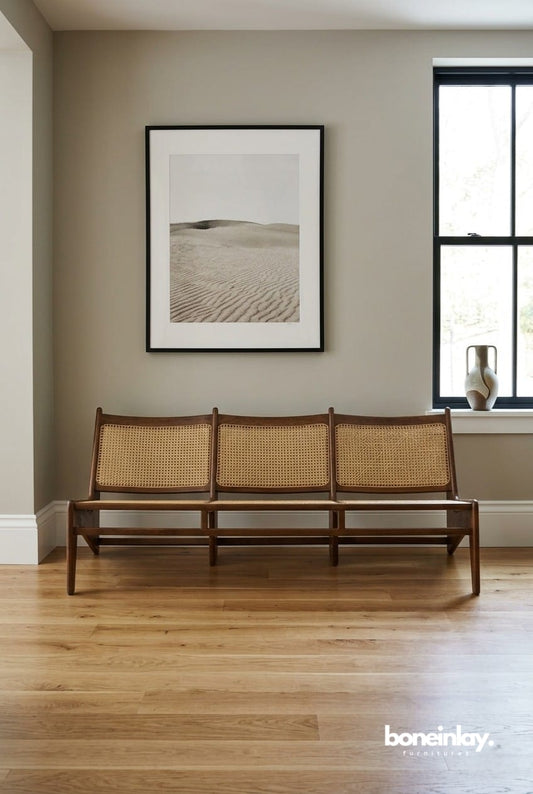 Pierre Jeanneret Designer Wooden Furniture Bench Seat