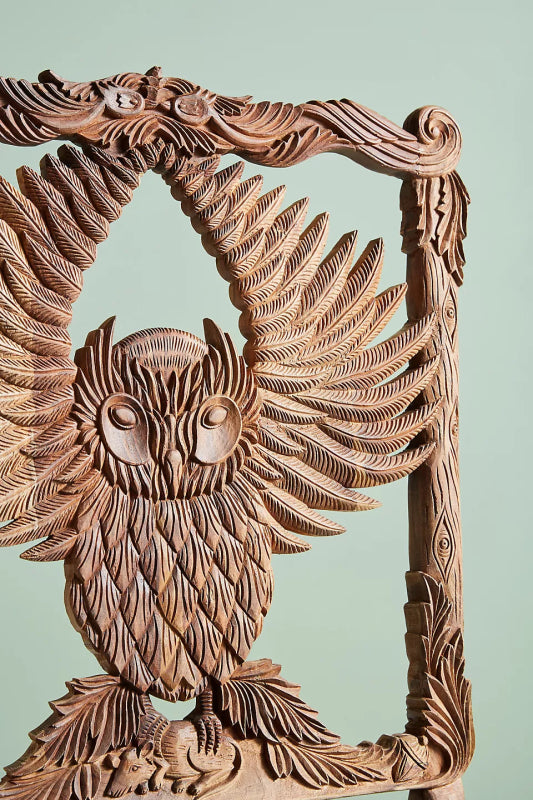 Solid wood Owl Carving