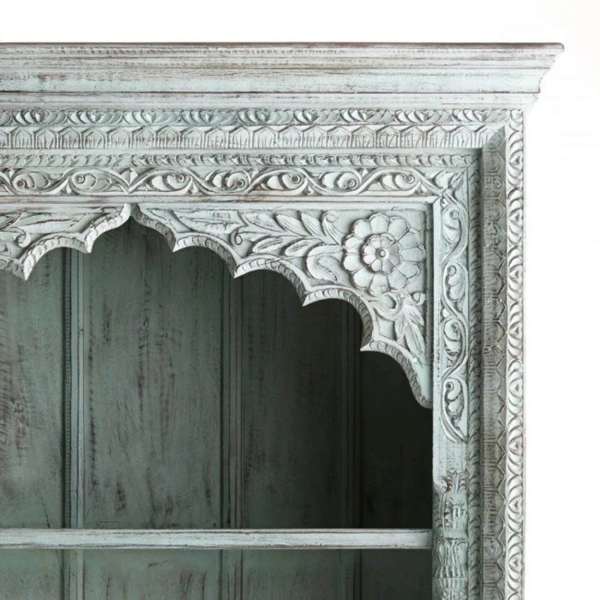 Teal Handcrafted Bookshelf