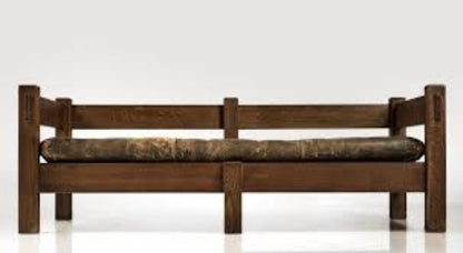 A Rare Six - Leg Settee With Upholstery Daybed - Bone Inlay Furnitures