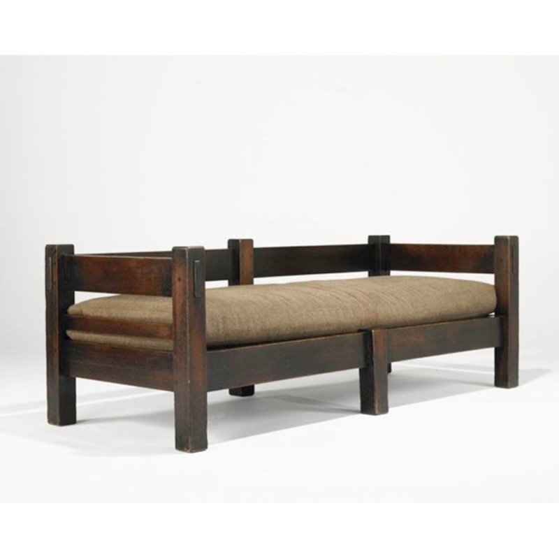 A Rare Six - Leg Settee With Upholstery Daybed - Bone Inlay Furnitures