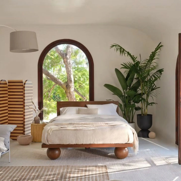 agenta ball feet bed frame