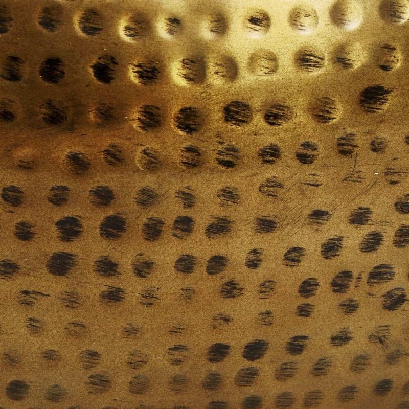 Anglo Indian Handmade Embossed Brass Metal Frame Coffee Table Coffee Table - Bone Inlay Furnitures