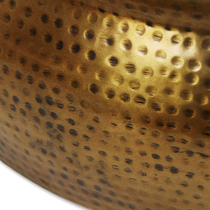 Anglo Indian Handmade Embossed Brass Metal Frame Coffee Table Coffee Table - Bone Inlay Furnitures