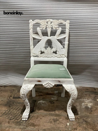 anthropology white menagerie chair 