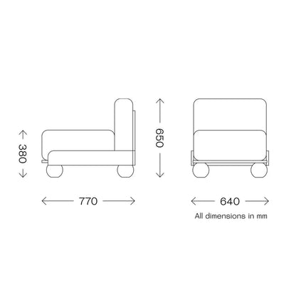 Batson inspired Design Wood & Velvet Single Seater Sofa Red Sofa - Bone Inlay Furnitures