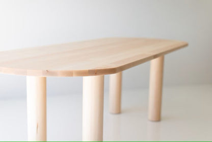 Beautifully Handcrafted Modern Wooden Oval Dining Table Dining table - Bone Inlay Furnitures