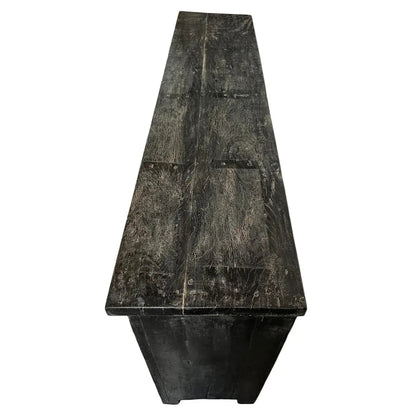 Black Solid Wood Carved Sideboard credenza - Bone Inlay Furnitures