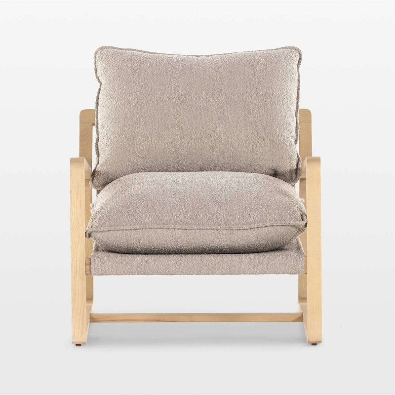 Boho Handmade Designer Inspired Solid Wood Upholstered Cafe Chair Armchair - Bone Inlay Furnitures