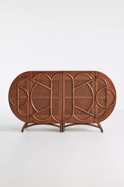 Brown Handmade Designer Ofira Sideboard Buffet Table with Two Door Buffet & Sideboard - Bone Inlay Furnitures