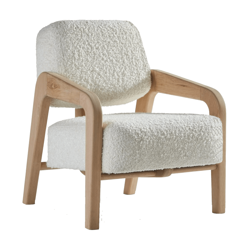 Calder Upholstered Lounge Arm Chair Chair - Bone Inlay Furnitures