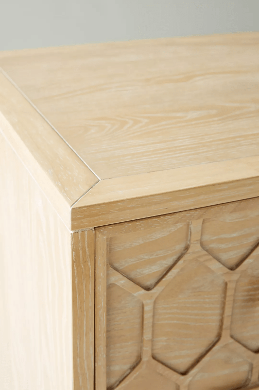 Carved Textured Trellis Six - Drawer Dresser | Wooden Dresser Drawer Dresser - Bone Inlay Furnitures