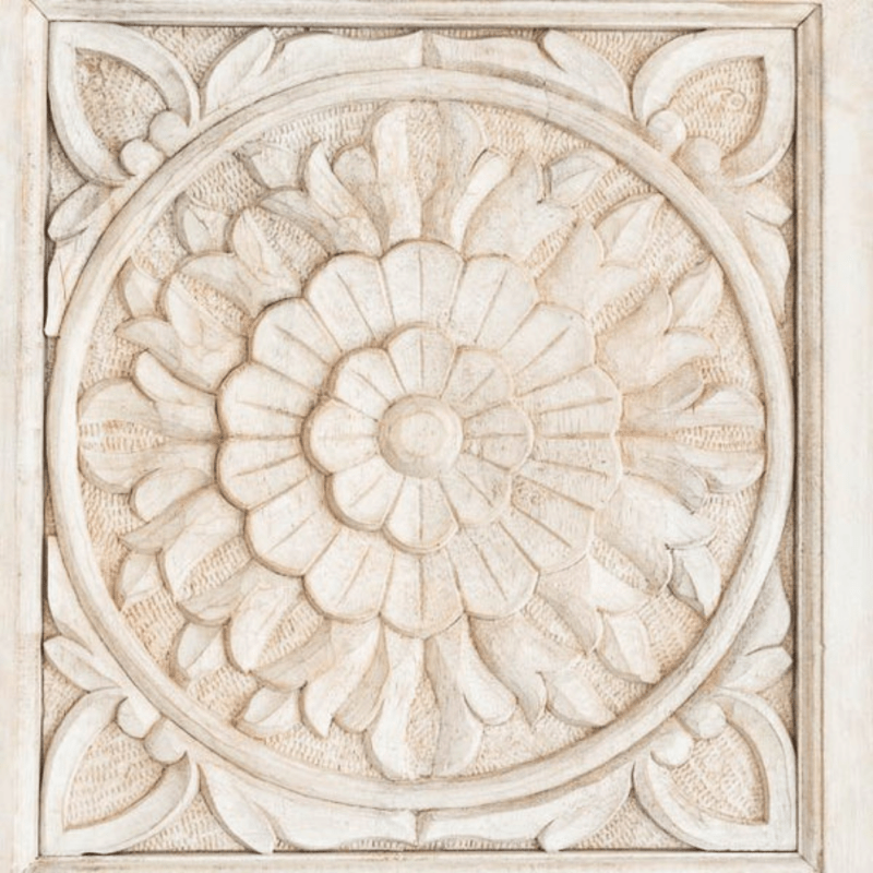 Charika Hand Carved Solid Wood Armoire – French Country Bedroom Storage Wardrobe Armoire - Bone Inlay Furnitures