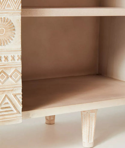 Classic Hand Carved Buffet : Wooden Sideboard with Doors & Drawers Buffet & Sideboard - Bone Inlay Furnitures