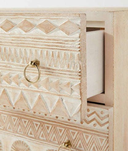 Classic Hand Carved Buffet : Wooden Sideboard with Doors & Drawers Buffet & Sideboard - Bone Inlay Furnitures