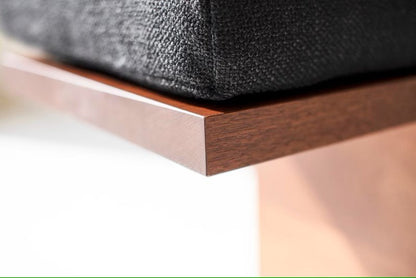 Classy Handcrafted Modern Wooden Upholstered Bench Bench - Bone Inlay Furnitures