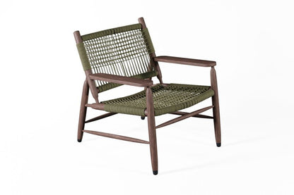 Colonial - Style Handmade Designer Inspired Wooden Rope Chair Armchair - Bone Inlay Furnitures