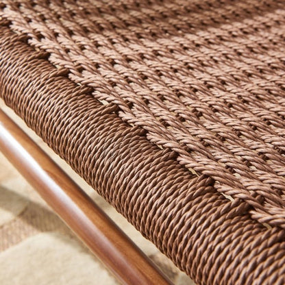 Colonial - Style Handmade Designer Inspired Wooden Rope Chair Armchair - Bone Inlay Furnitures