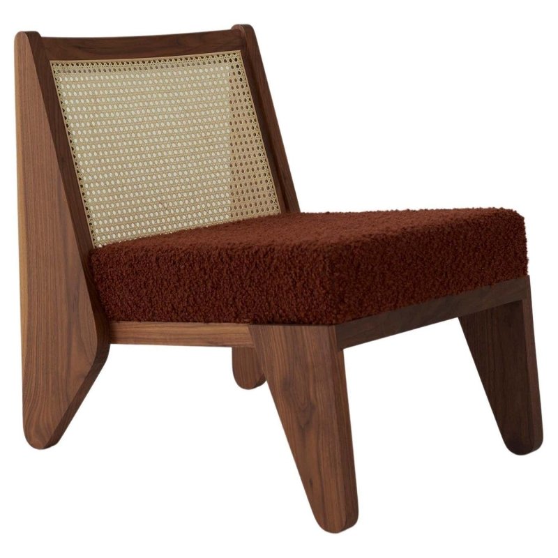 Designer Crafted Wooden Upholstered Rattan Cane Chair Inspired by Daniel Boddam Chair - Bone Inlay Furnitures