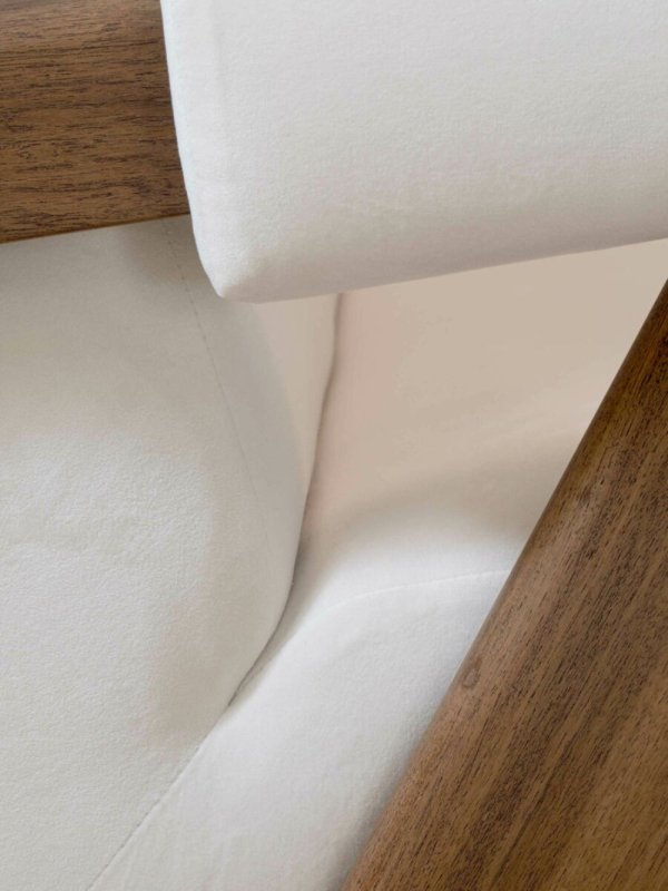 Designer Handmade Arm White Cushion Sofa Sofa - Bone Inlay Furnitures