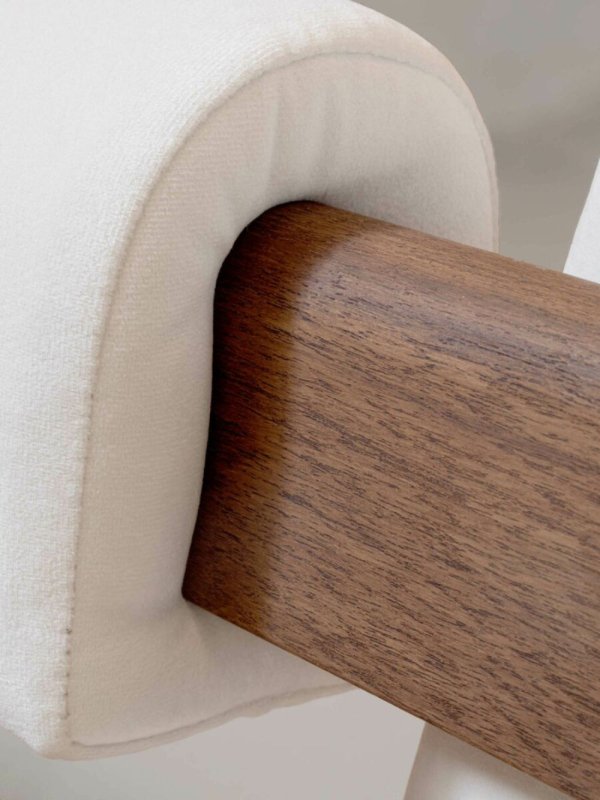 Designer Handmade Arm White Cushion Sofa Sofa - Bone Inlay Furnitures