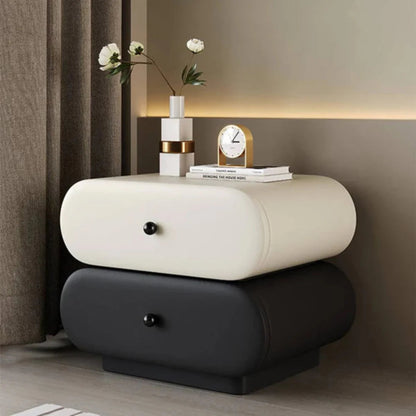 Designer Handmade Bedside Table with Two Drawers bedside table - Bone Inlay Furnitures