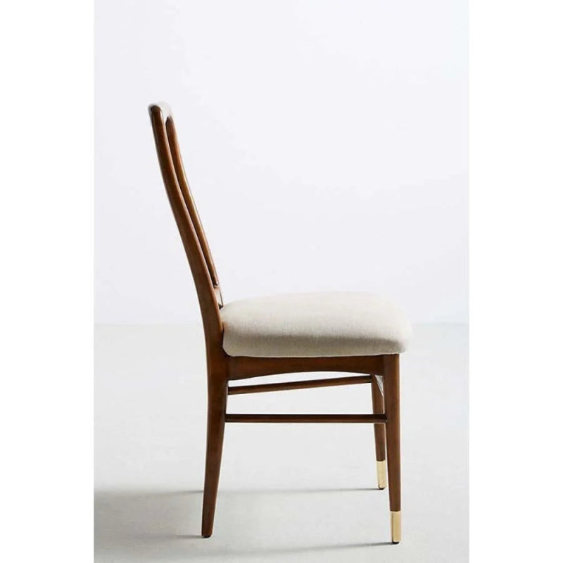 Designer Handmade Natural Wooden Dining Chair Chair - Bone Inlay Furnitures