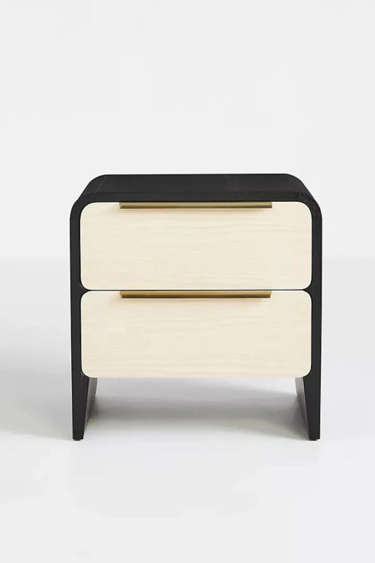 Designer Handmade Nightstand Table with Two Drawer Nightstand - Bone Inlay Furnitures