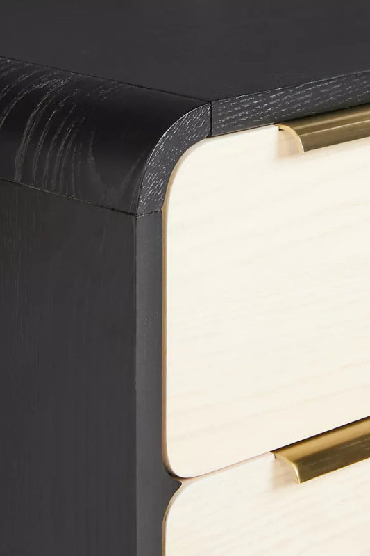 Designer Handmade Nightstand Table with Two Drawer Nightstand - Bone Inlay Furnitures