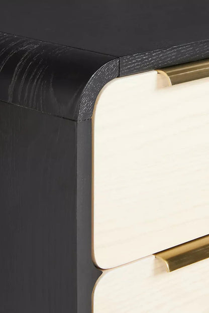 Designer Handmade Nightstand Table with Two Drawer Nightstand - Bone Inlay Furnitures