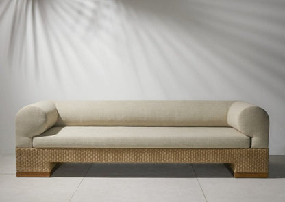 Designer Handmade Wooden Outdoor Sofa Sofa - Bone Inlay Furnitures
