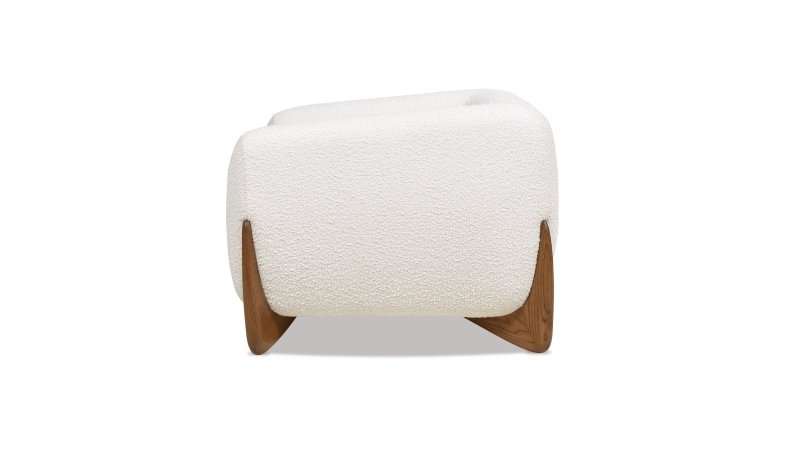 Designer Single Seater Crosby Occasional Armchair in Raw Sugar Chair - Bone Inlay Furnitures