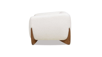 Designer Single Seater Crosby Occasional Armchair in Raw Sugar Chair - Bone Inlay Furnitures