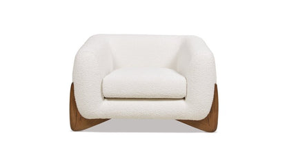 Designer Single Seater Crosby Occasional Armchair in Raw Sugar Chair - Bone Inlay Furnitures