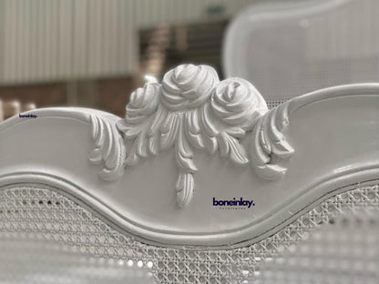 french headboard detailing