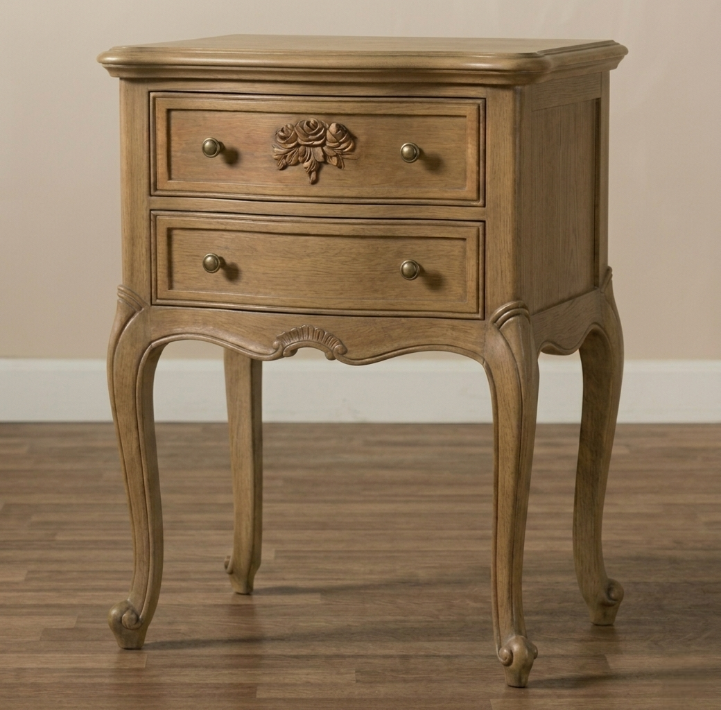 Hand Carved French Louis XV Nightstand