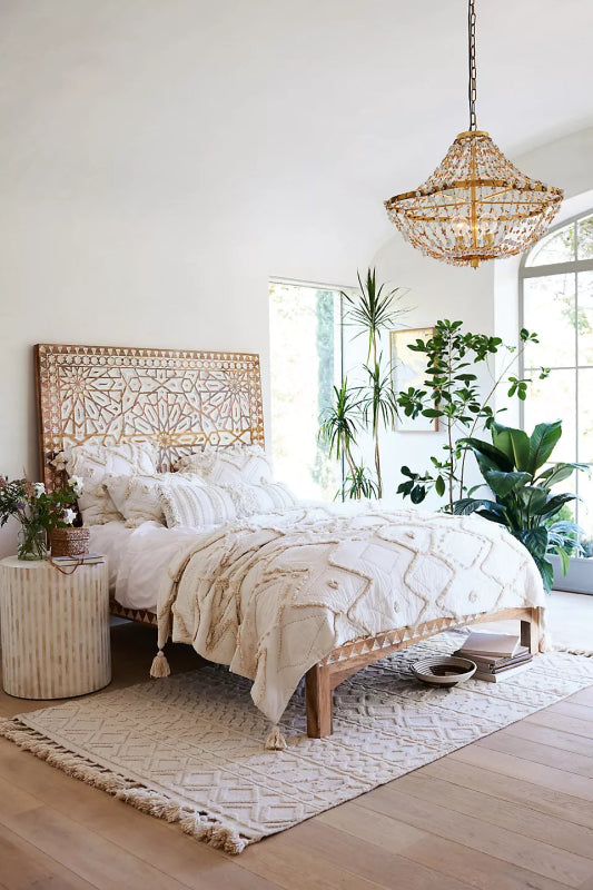 Hand - Carved Albaron Bed 