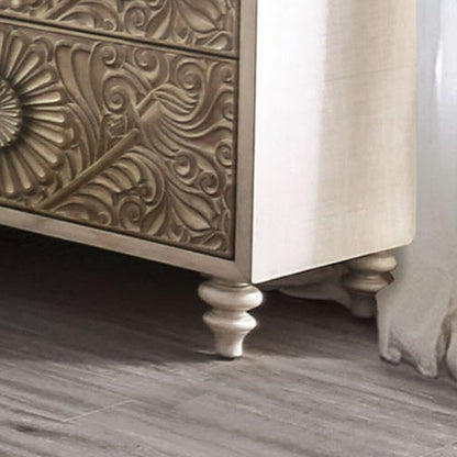 Hand Carved Chest of Drawers | Exclusive Indian Wooden Dresser Chest of Drawers - Bone Inlay Furnitures