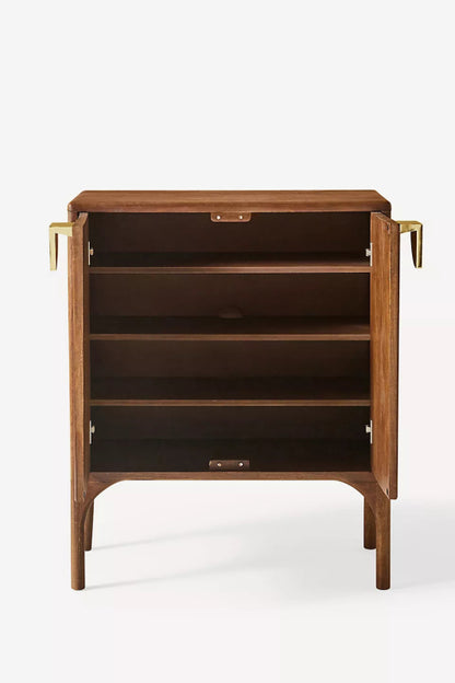 Hand Carved Daybreak Cabinet | Wooden Cabinetry Furniture Cabinet - Bone Inlay Furnitures