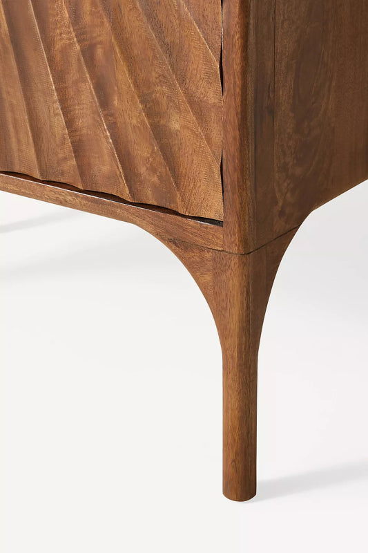 Hand Carved Daybreak Cabinet | Wooden Cabinetry Furniture Cabinet - Bone Inlay Furnitures